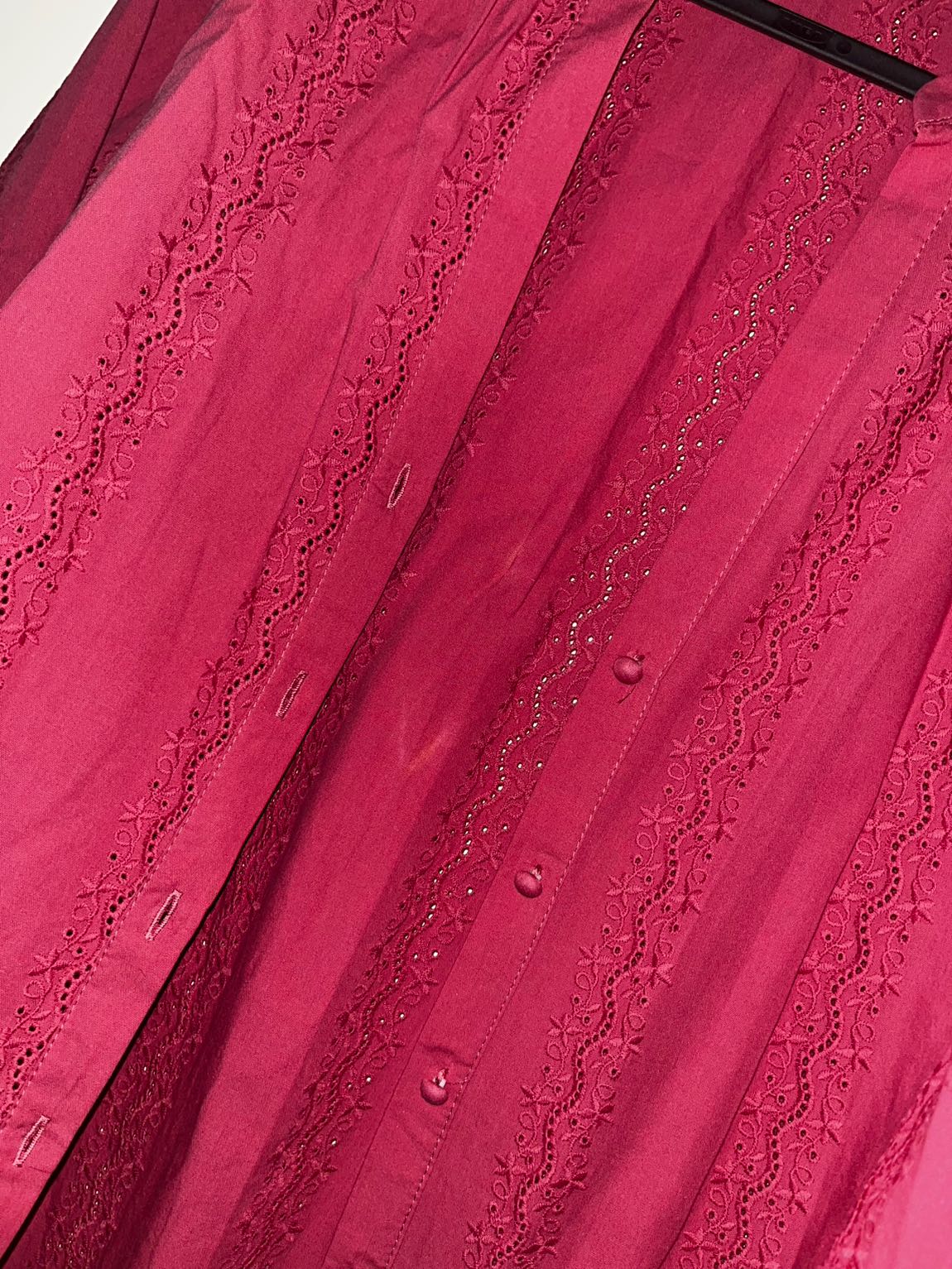 Pembe Nakışlı Gömlek — görsel 3/4