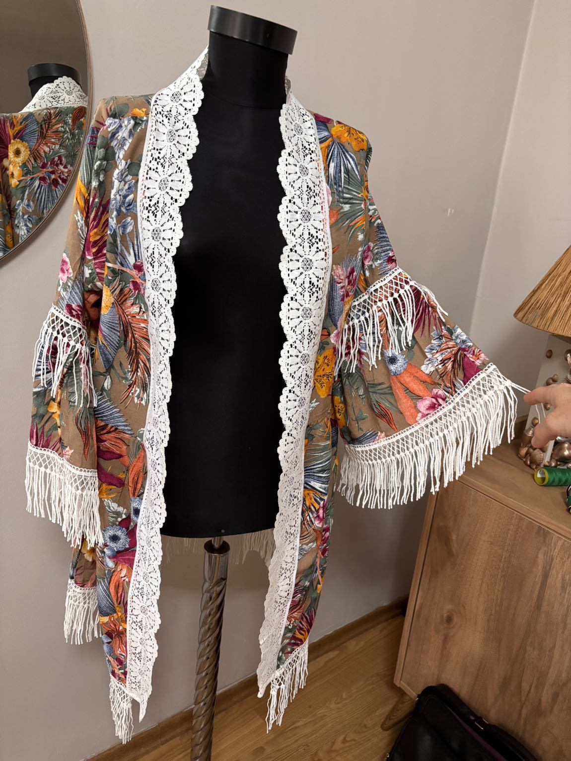 dantel detaylı kimono — görsel 3/4