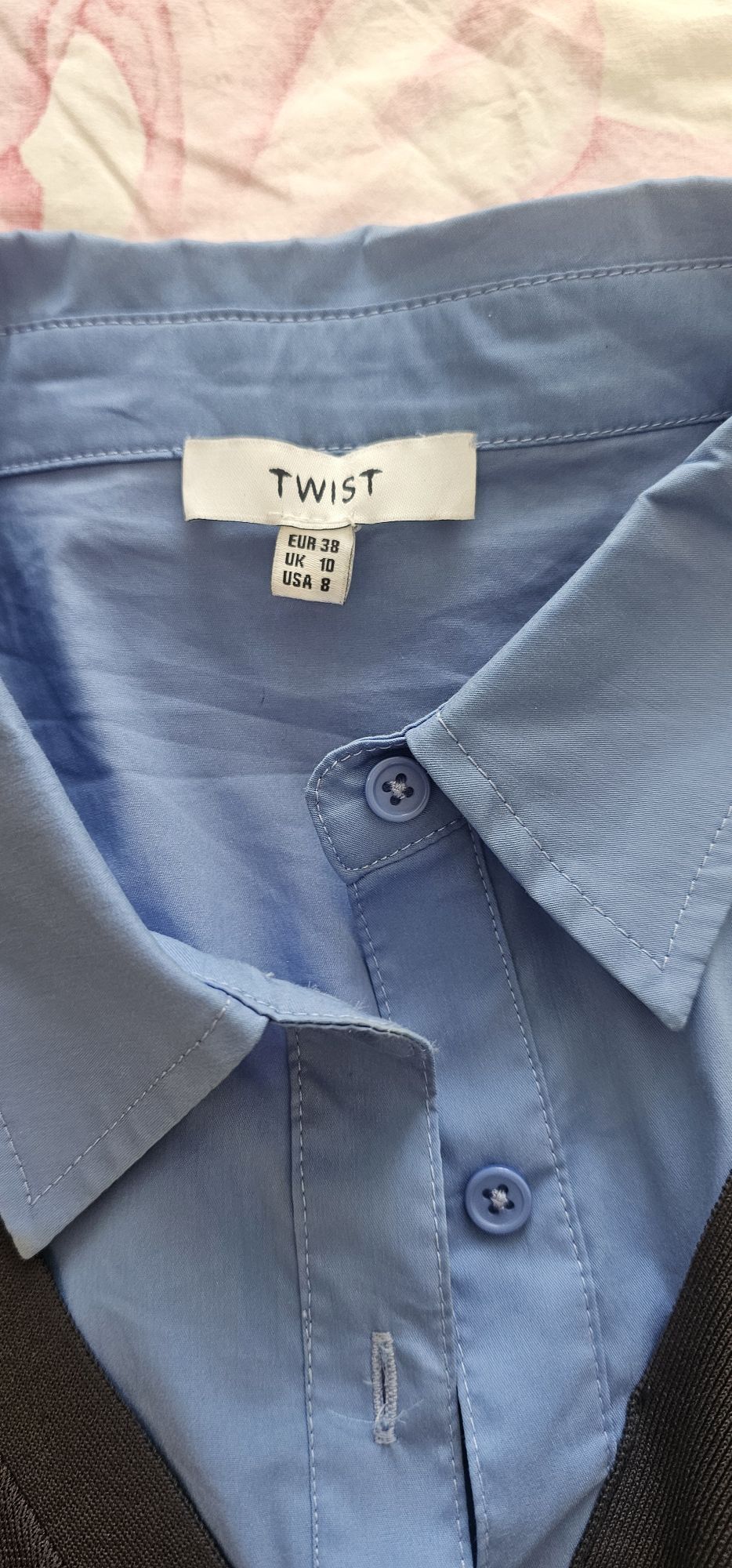 twist set Mavi Beyaz Gömlekli etek — görsel 3/5