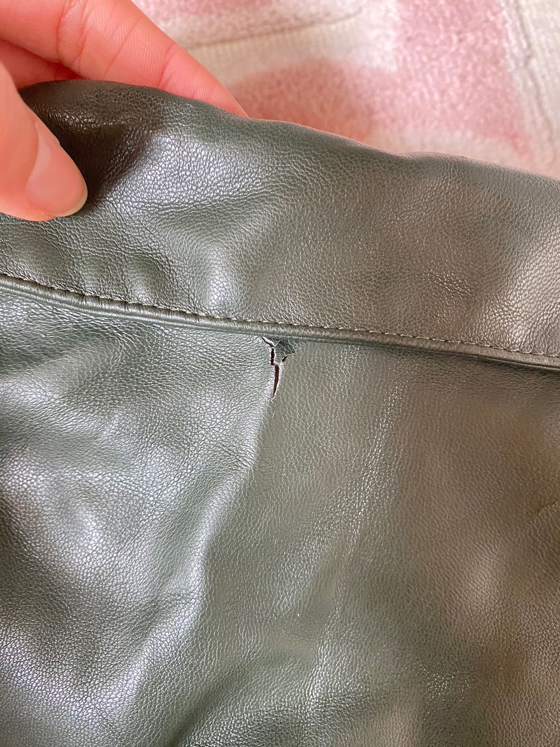 Pull &Bear haki deri Elbise — görsel 12/12