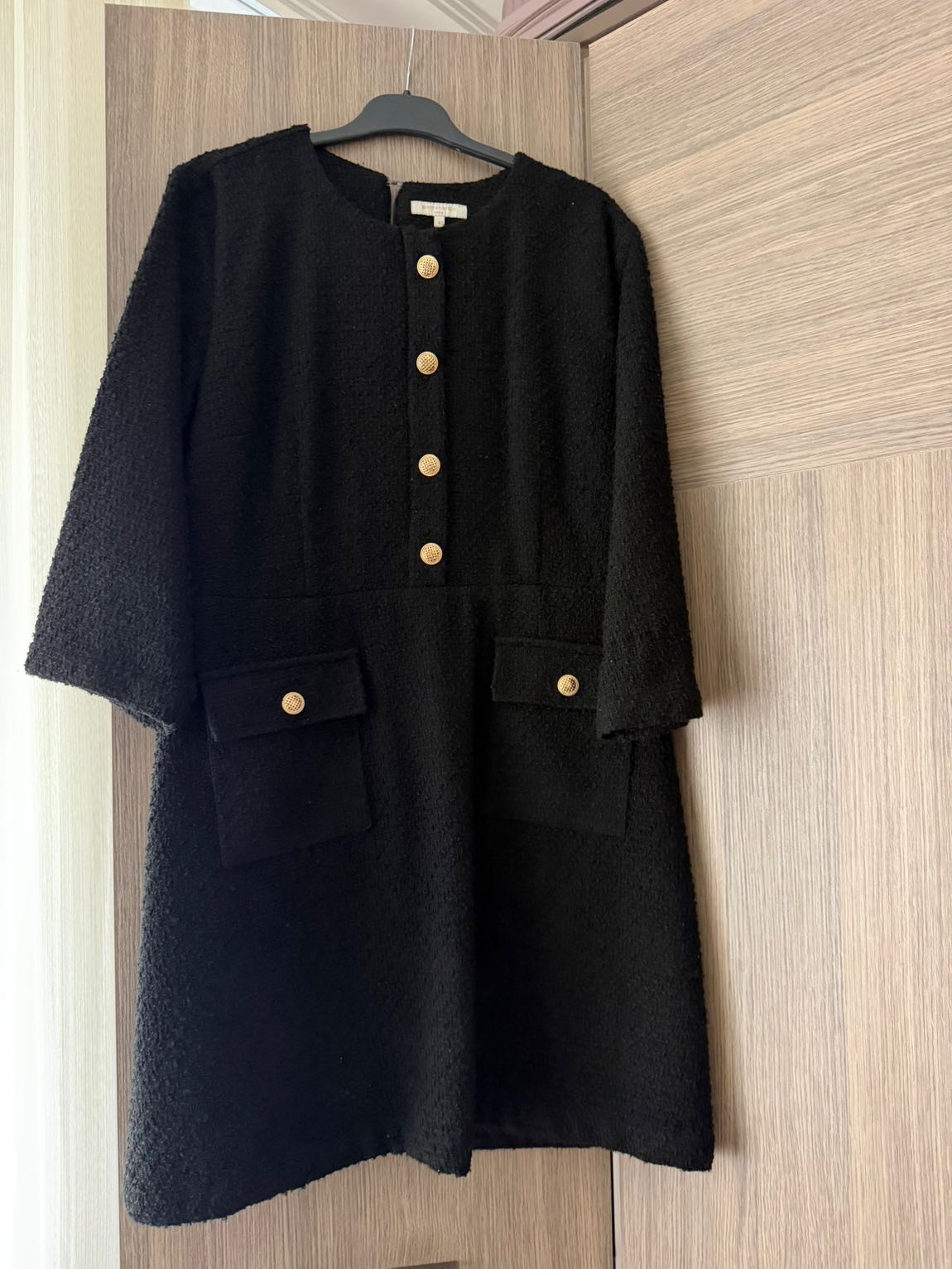 Pierre Cardin Siyah Tüvit Elbise — görsel 8/10
