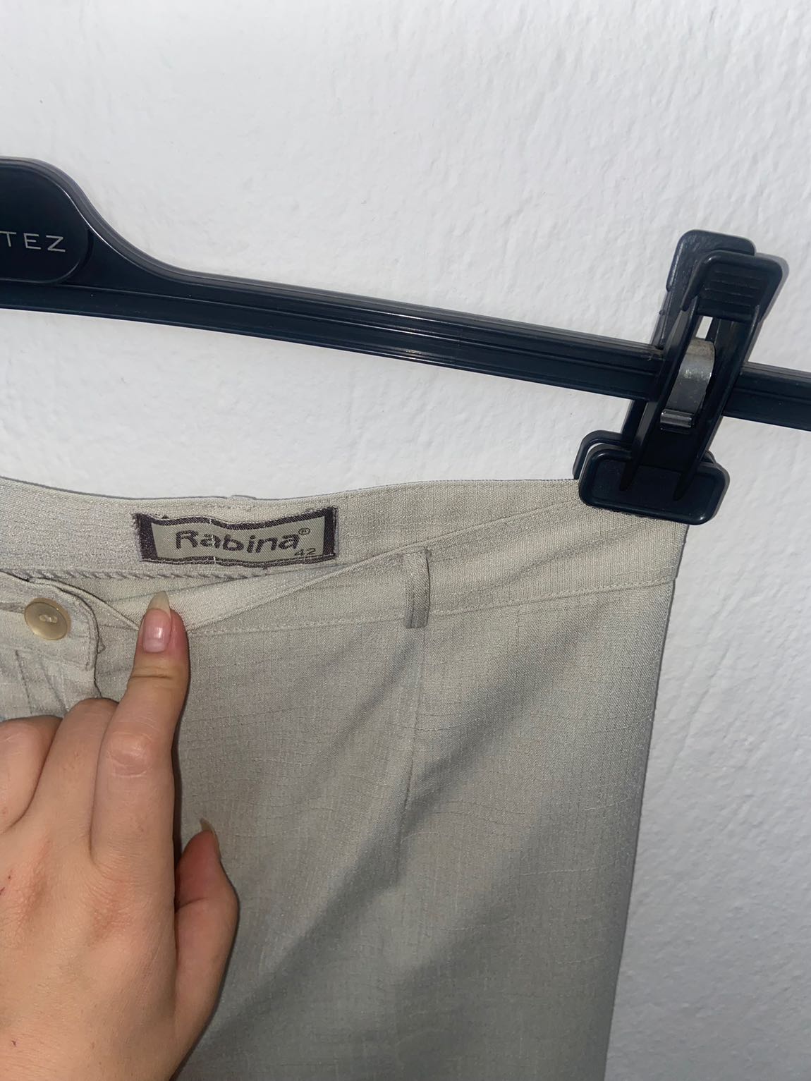Bej takım kumaş pantolon üst ve kap sekl — görsel 3/11