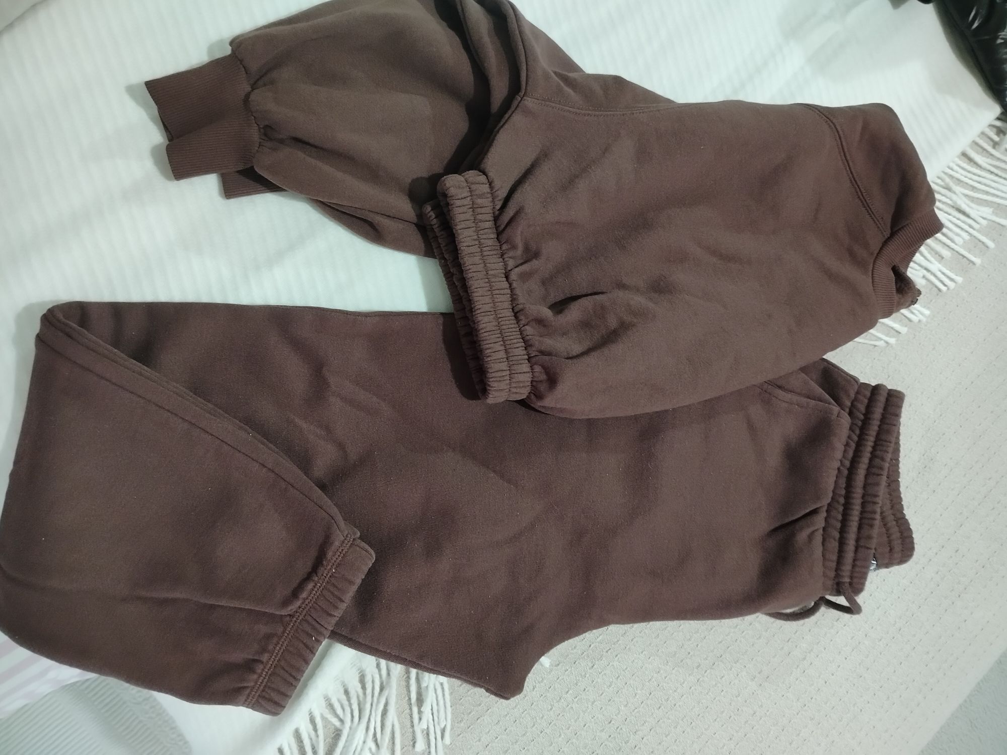 Kahverengi Eşofman Takımı üstü crop — görsel 3/6