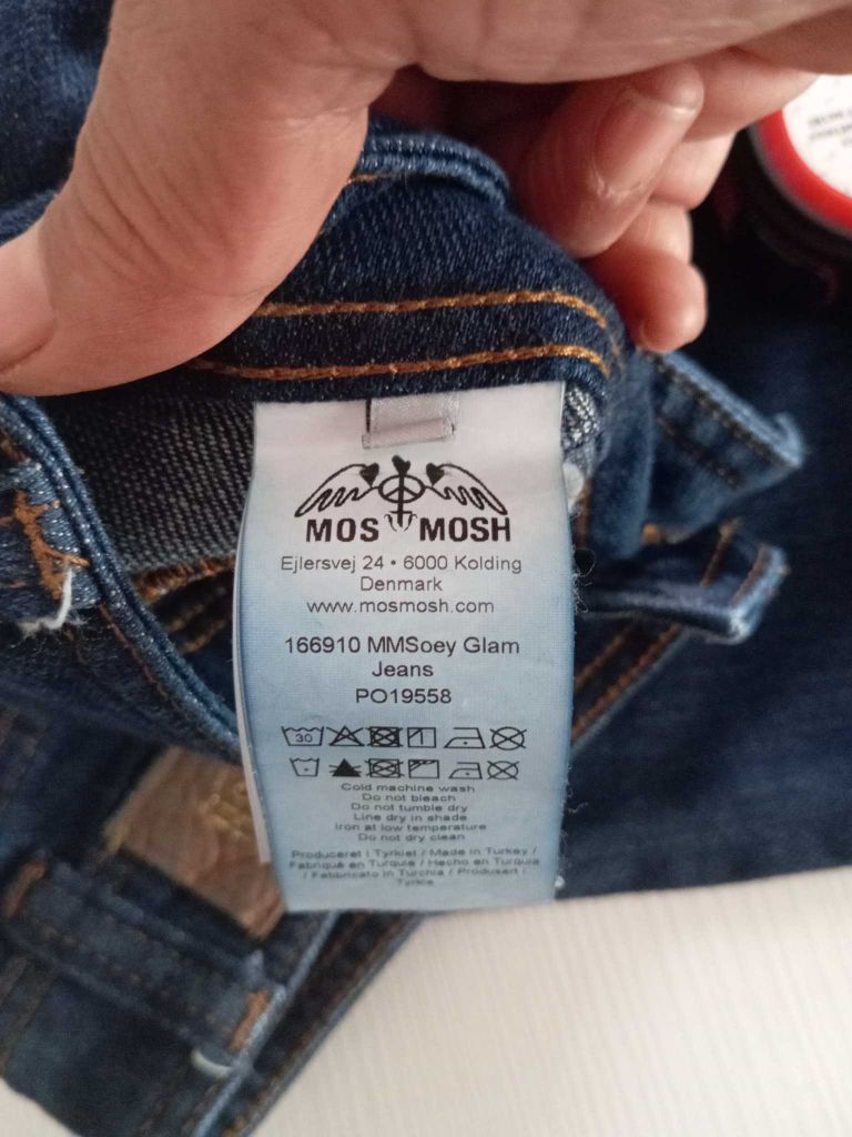 Mos mosh koyu mavibol paça Jean Pantolon — görsel 19/20