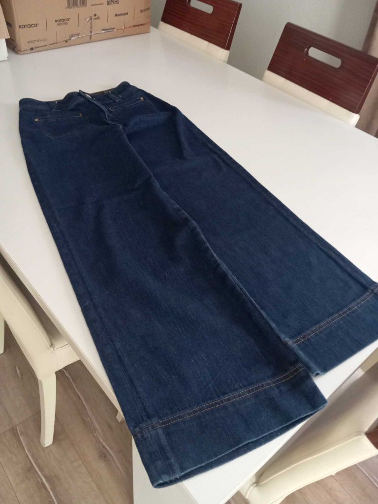 Mos mosh koyu mavibol paça Jean Pantolon — görsel 16/20