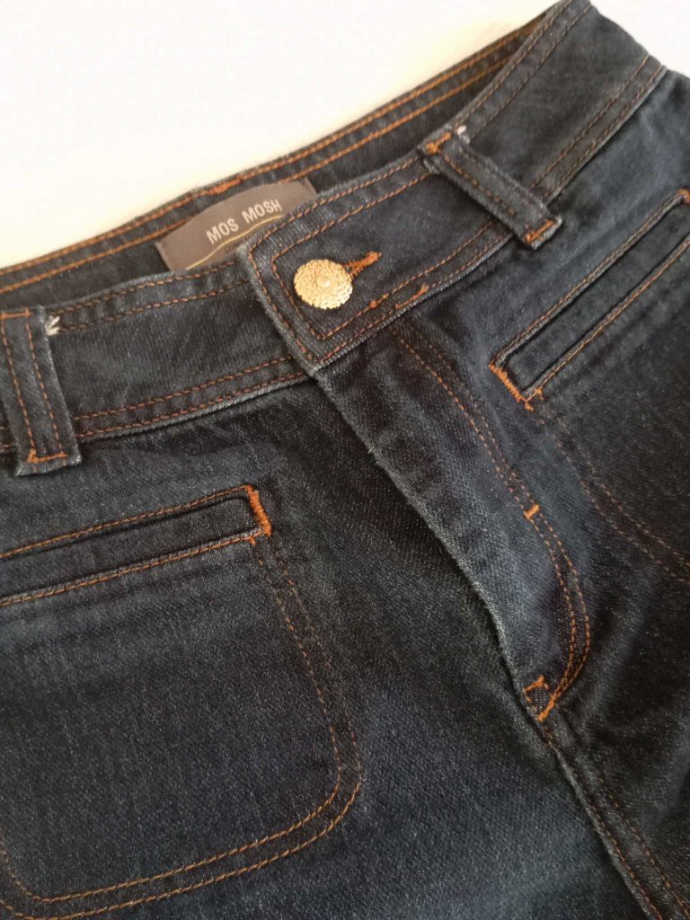 Mos mosh koyu mavibol paça Jean Pantolon — görsel 3/20