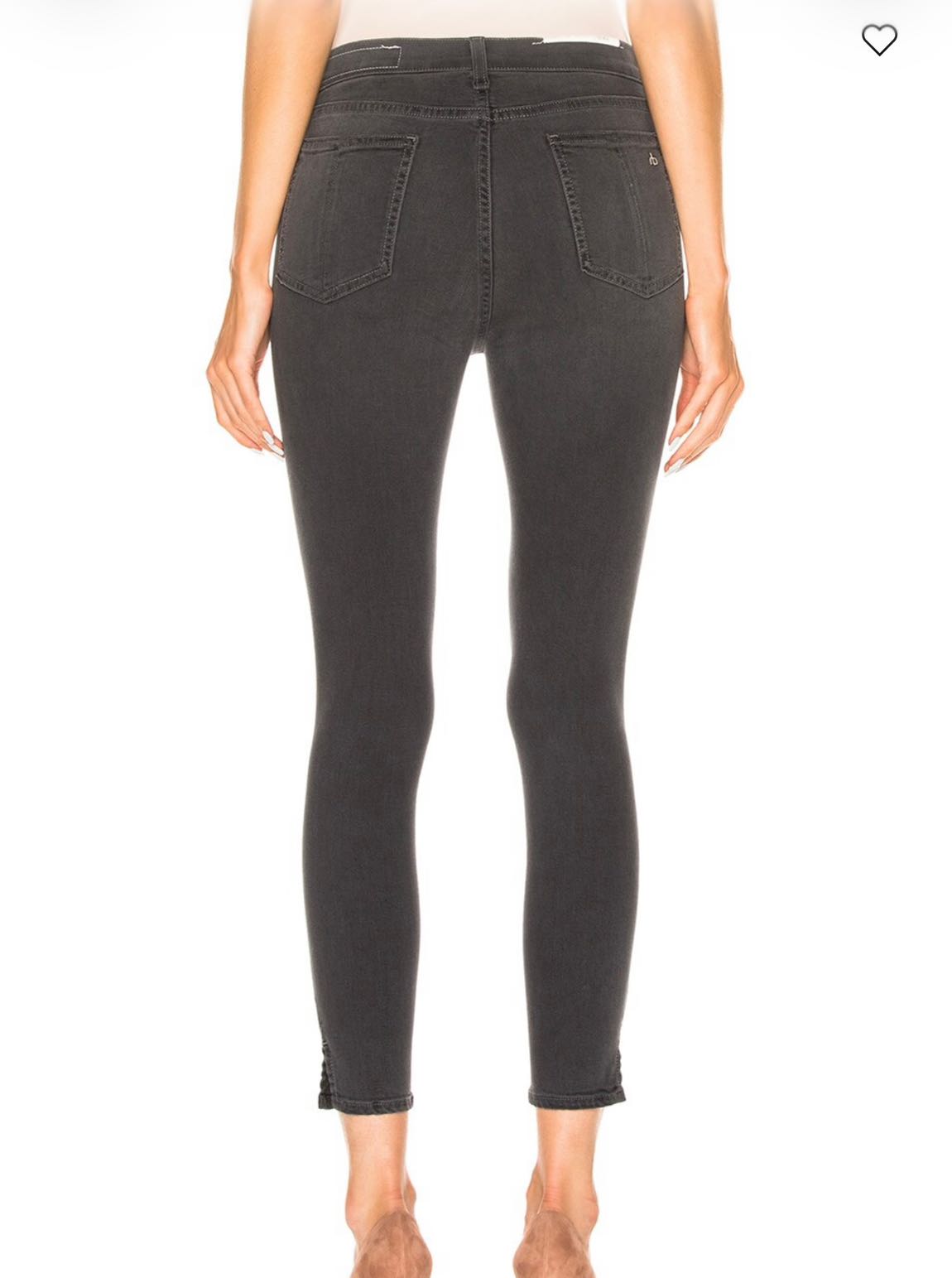 Rag & Bone Füme Yırtmaçlı Jean Pantolon — görsel 2/10