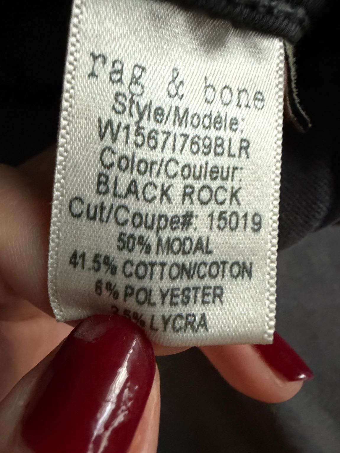 Rag & Bone Füme Yırtmaçlı Jean Pantolon — görsel 8/10