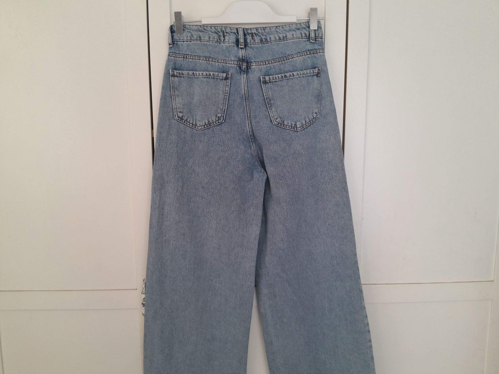Muddy Yüksek Bel Wide Leg Jean Pantolon — görsel 5/8