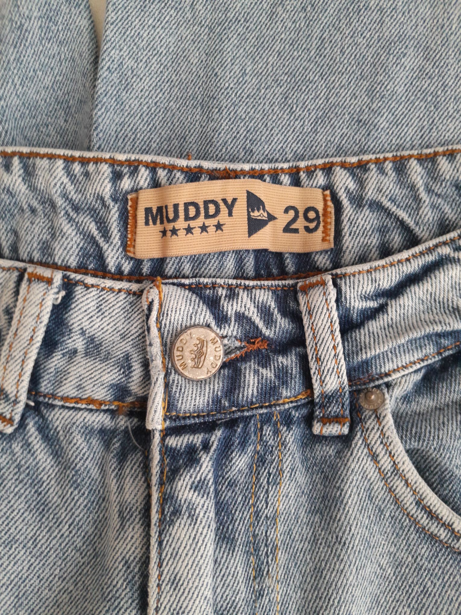 Muddy Yüksek Bel Wide Leg Jean Pantolon — görsel 8/8