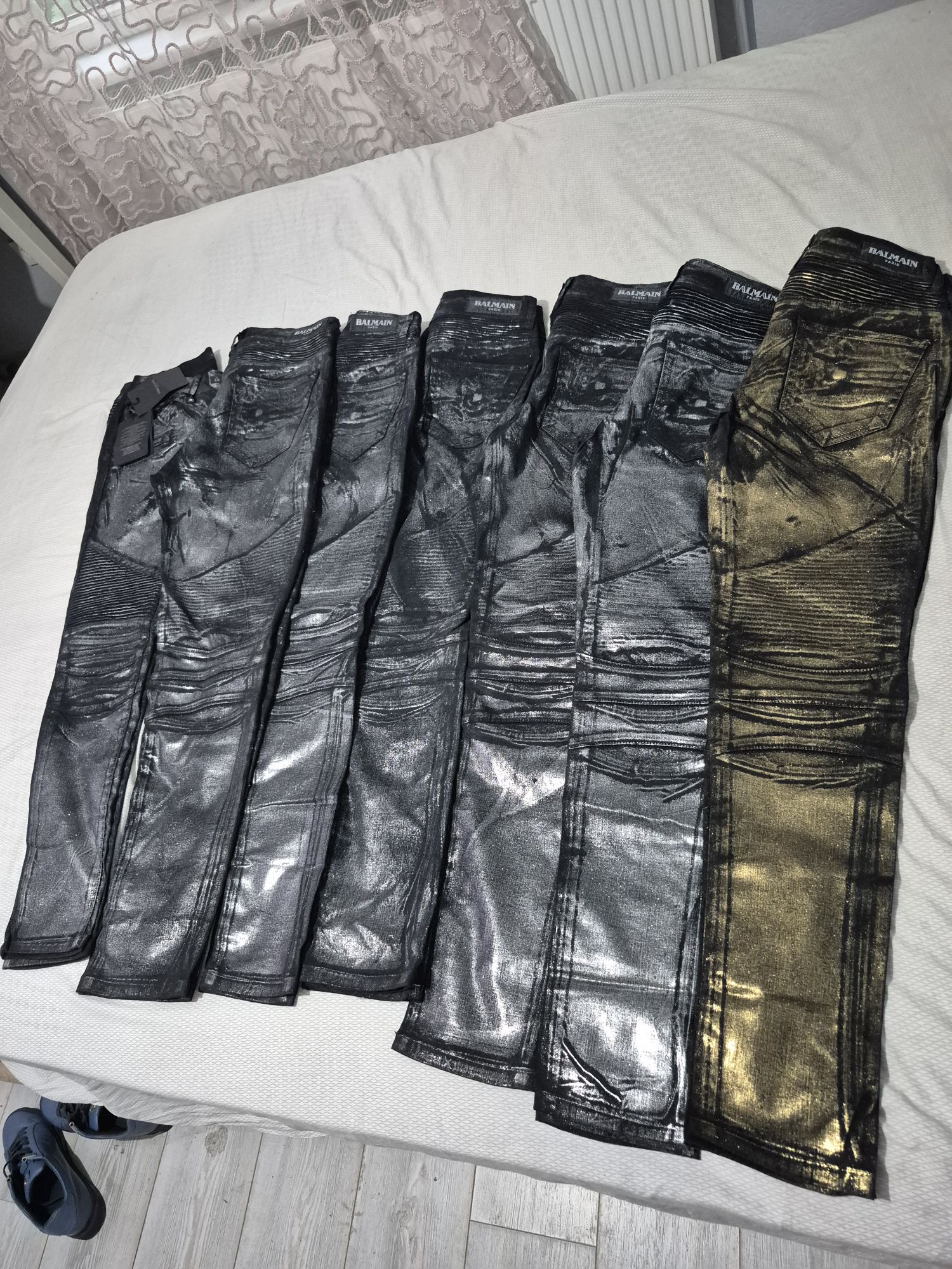 balmain biker waxed rick owens dior hedi — görsel 2/8