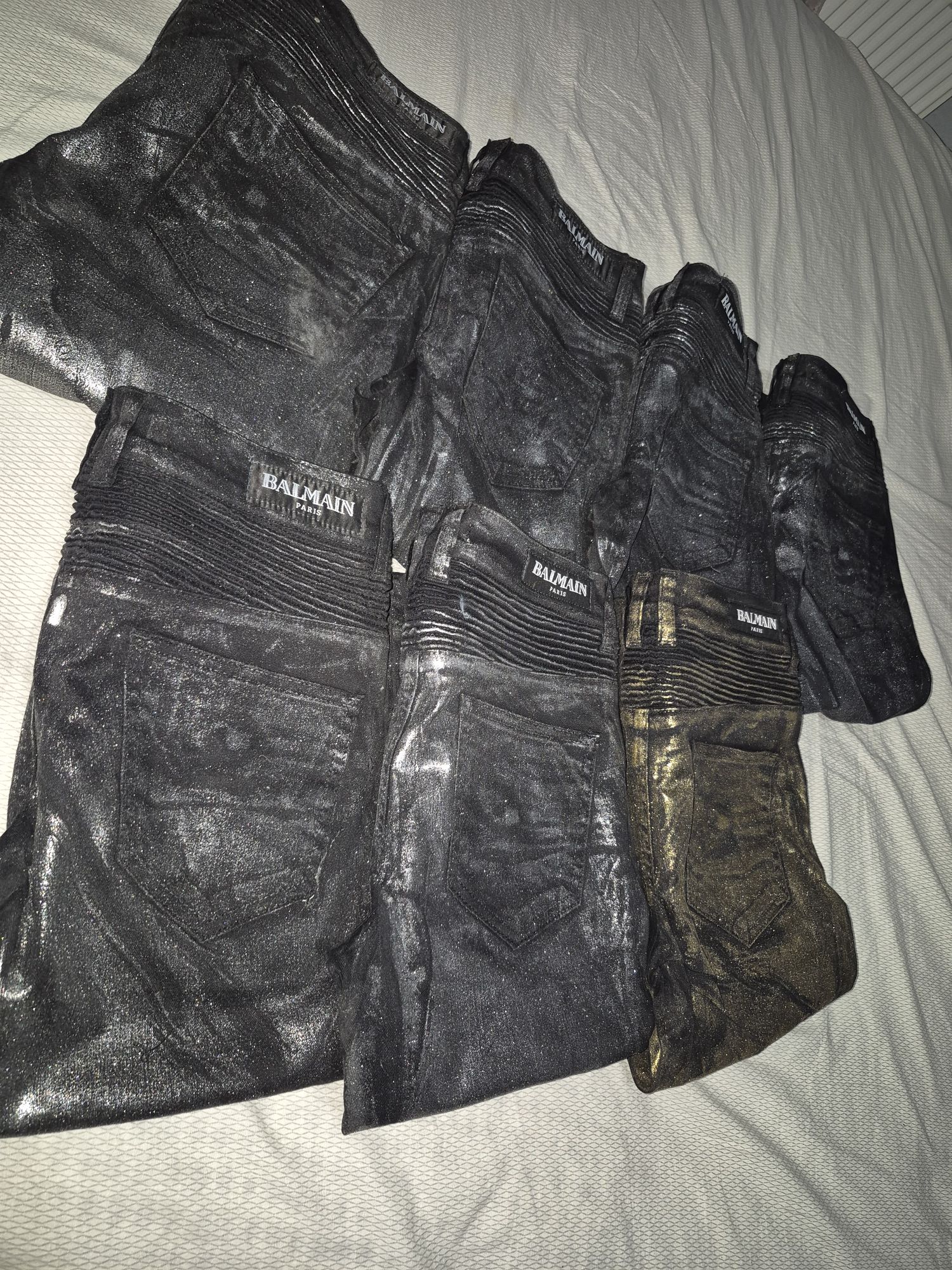 balmain biker waxed rick owens dior hedi — görsel 8/8
