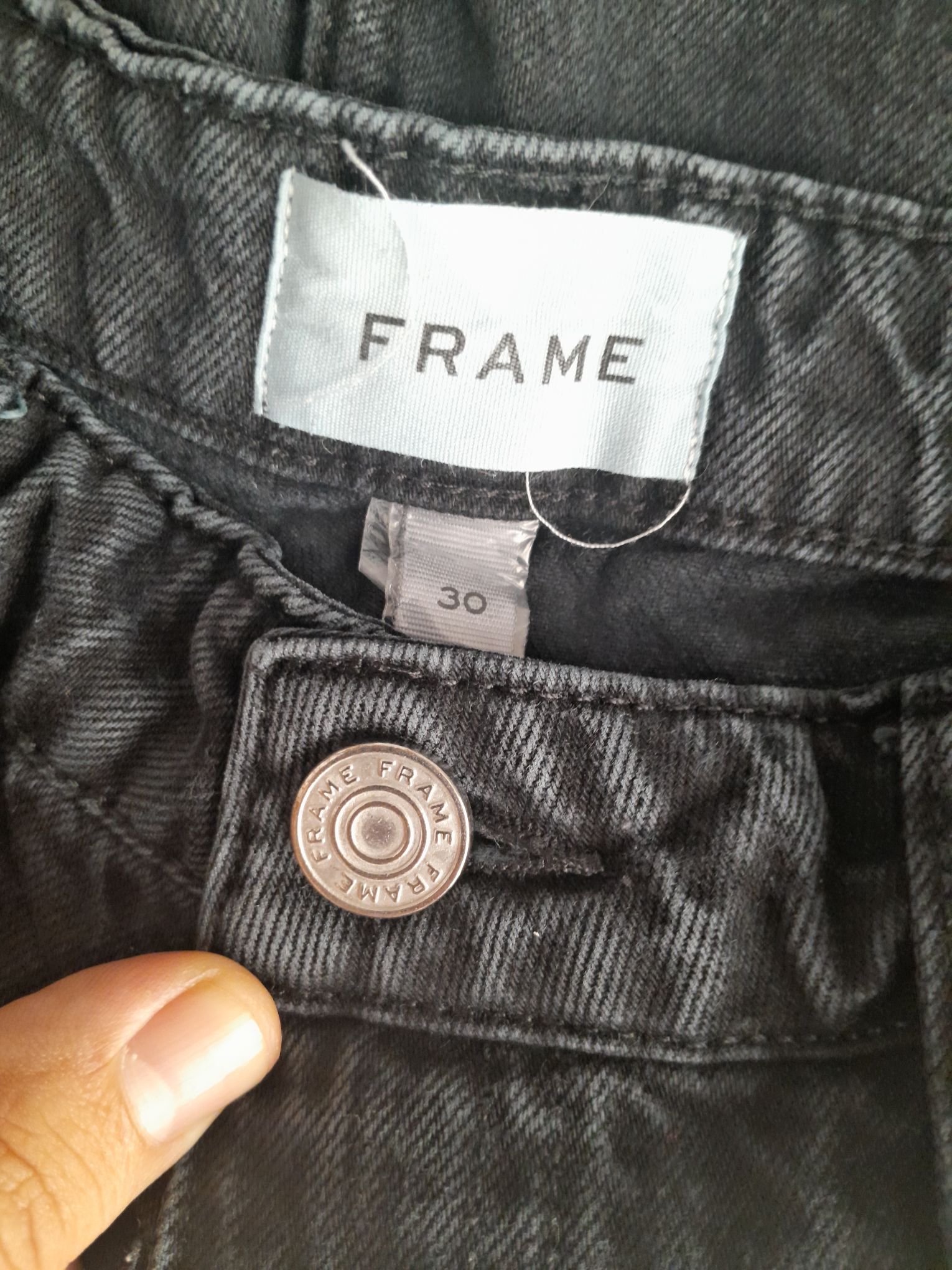 Frame Yüksek Bel Wide Leg Jean Pantolon — görsel 8/9