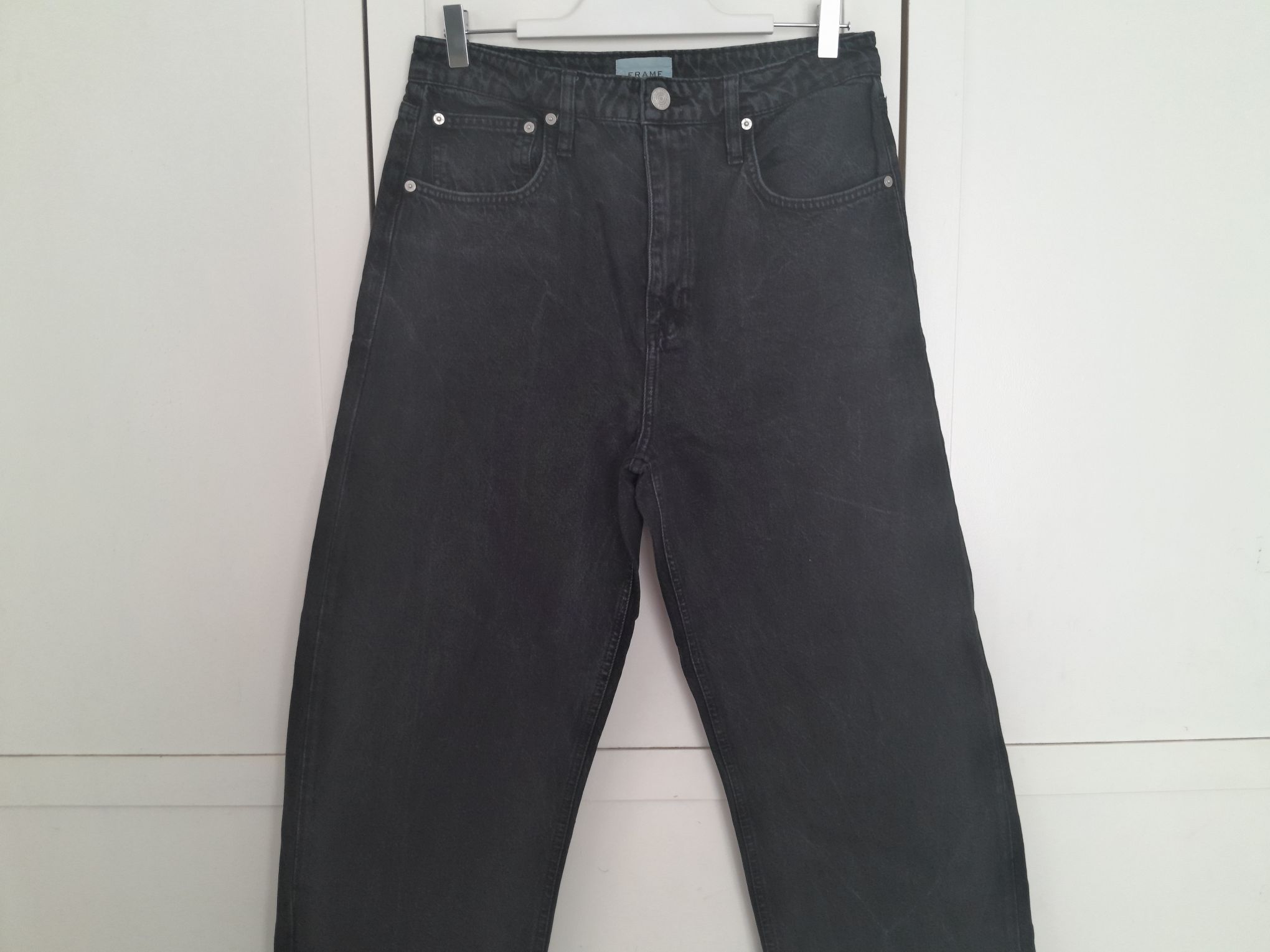 Frame Yüksek Bel Wide Leg Jean Pantolon — görsel 4/9