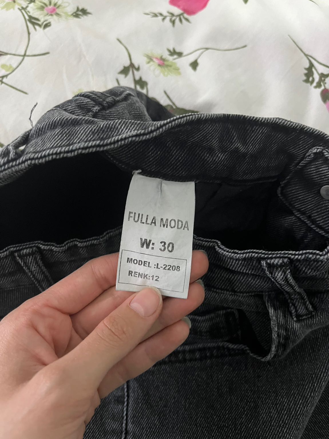 Koyu Gri Jean Pantolon — görsel 7/8