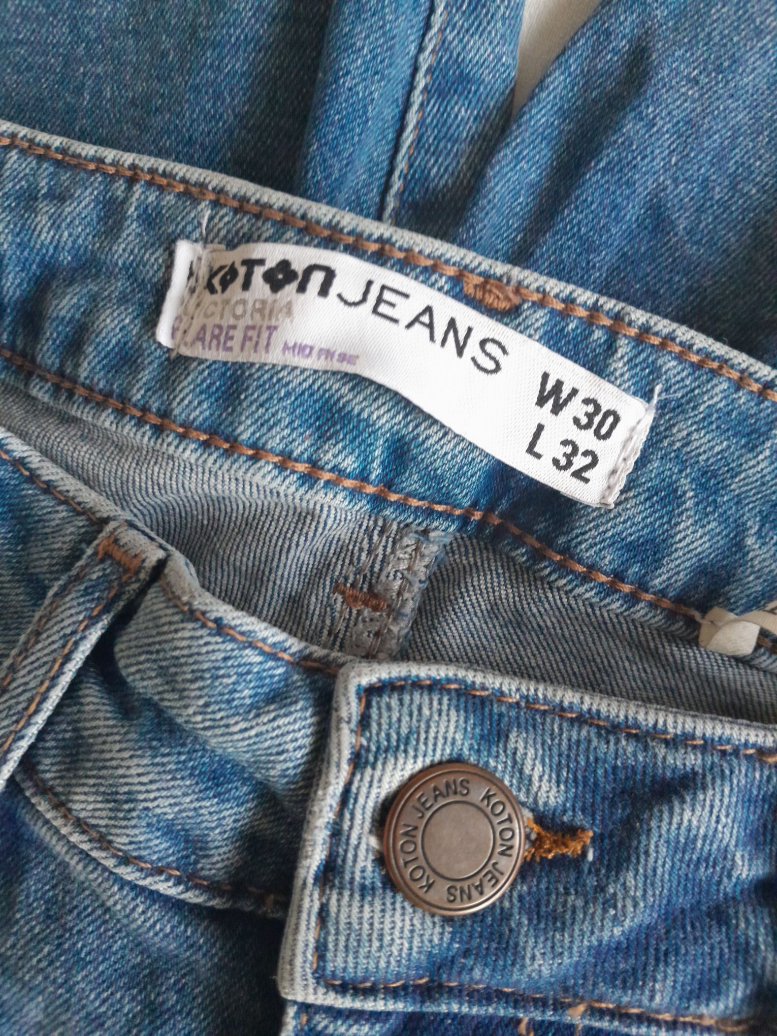 Koton Victoria Flare Bootcut Jean Pantol — görsel 8/9