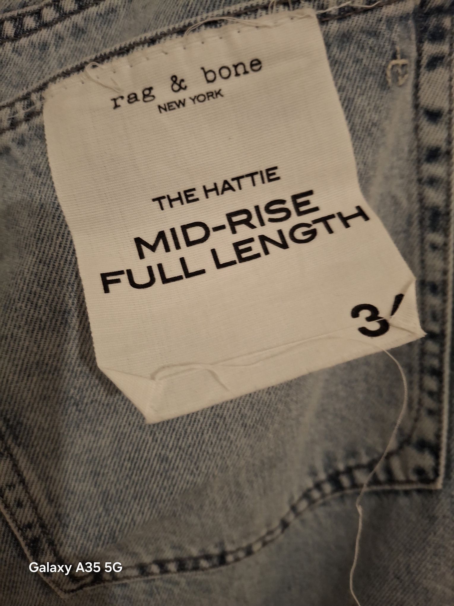 RAG&BONE BUZ MAVİ JEAN — görsel 15/20