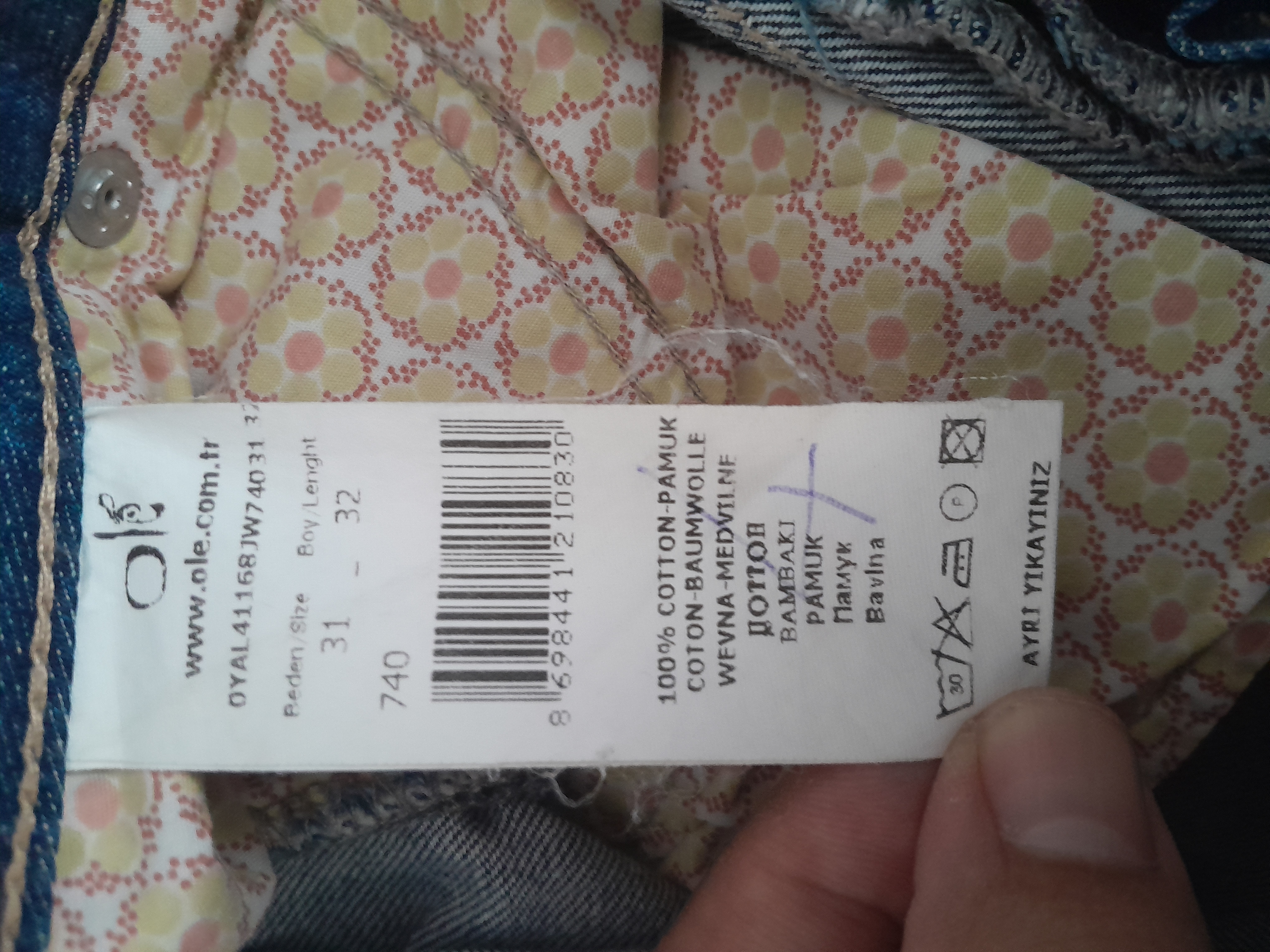 Ole Düşük Bel Wide Leg Jean Pantolon 31 — görsel 8/9