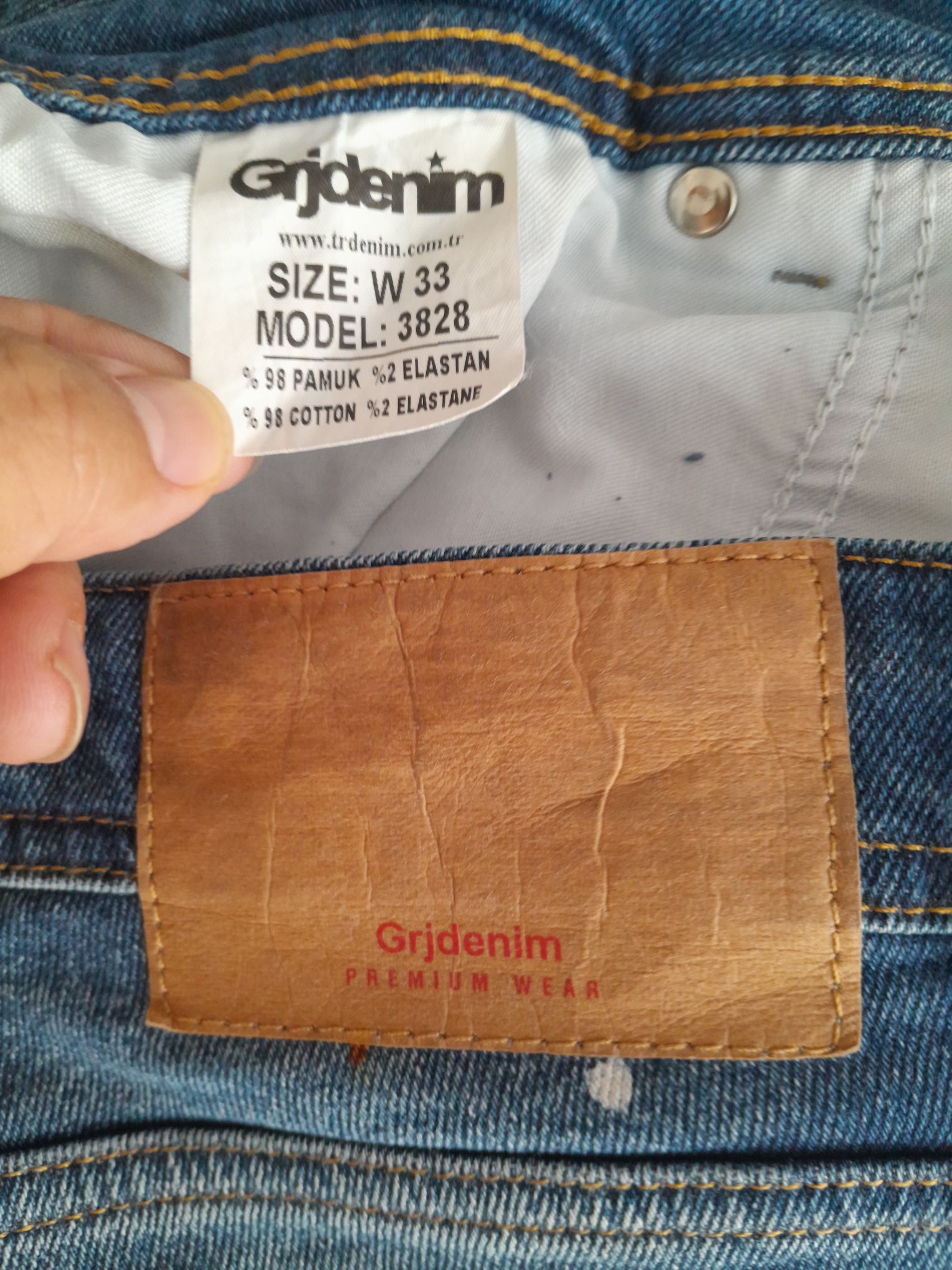 Erkek Slim Fit Likralı Jean Pantolon 32 — görsel 9/9