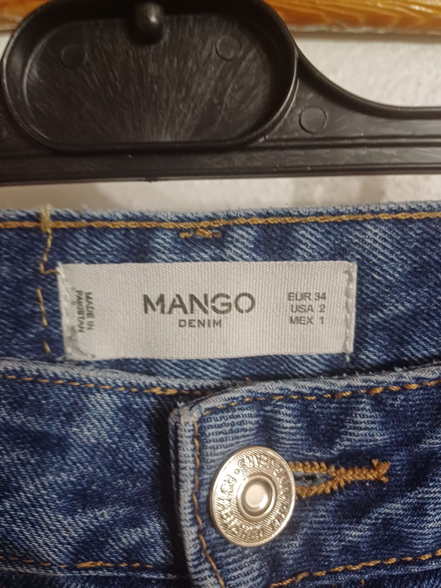 Mango Kot Kot Yüksek Bel Mom Jean — görsel 3/3