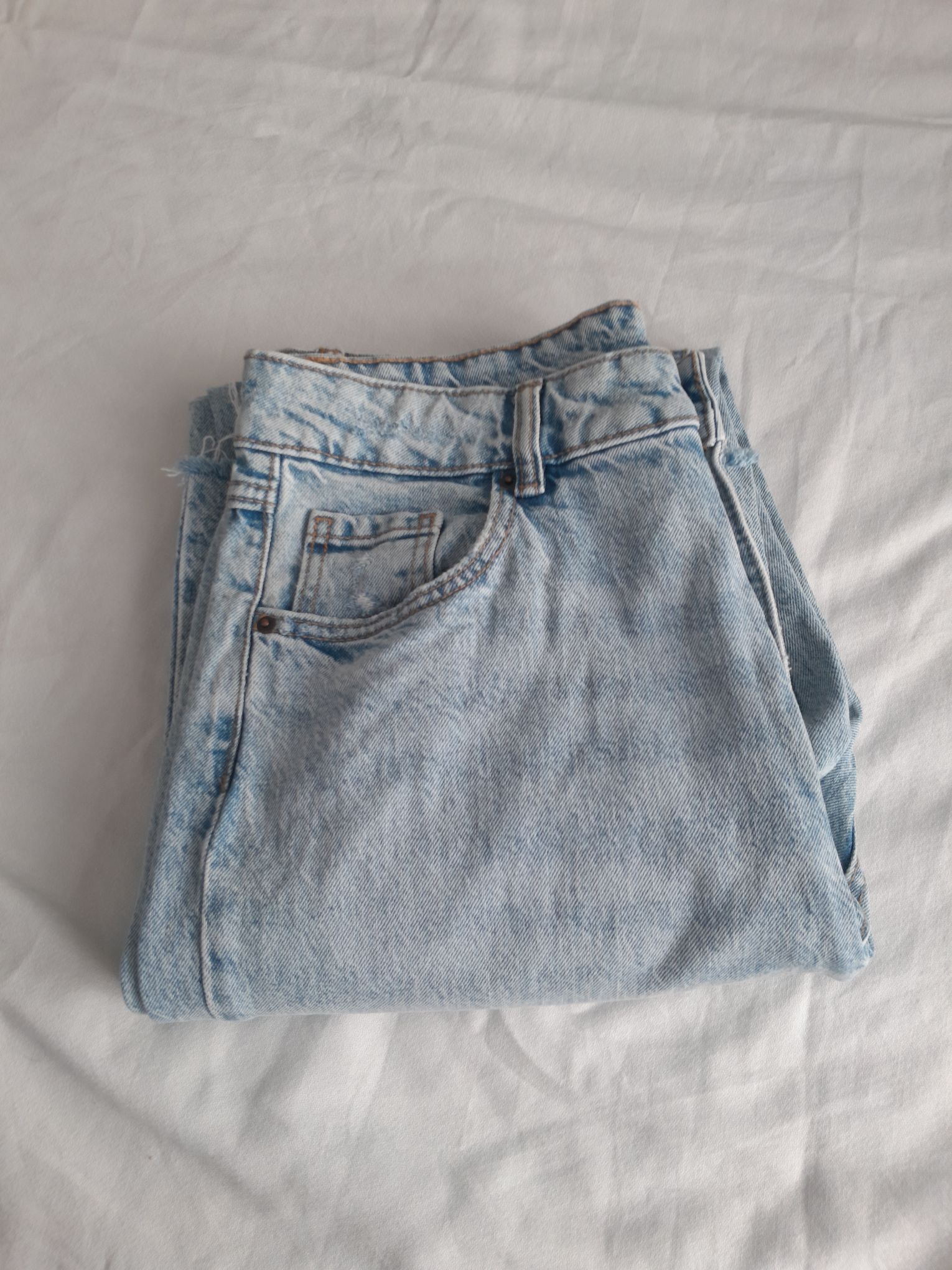 Yüksek Bel Straight Fit Jean Pantolon 40 — görsel 3/10