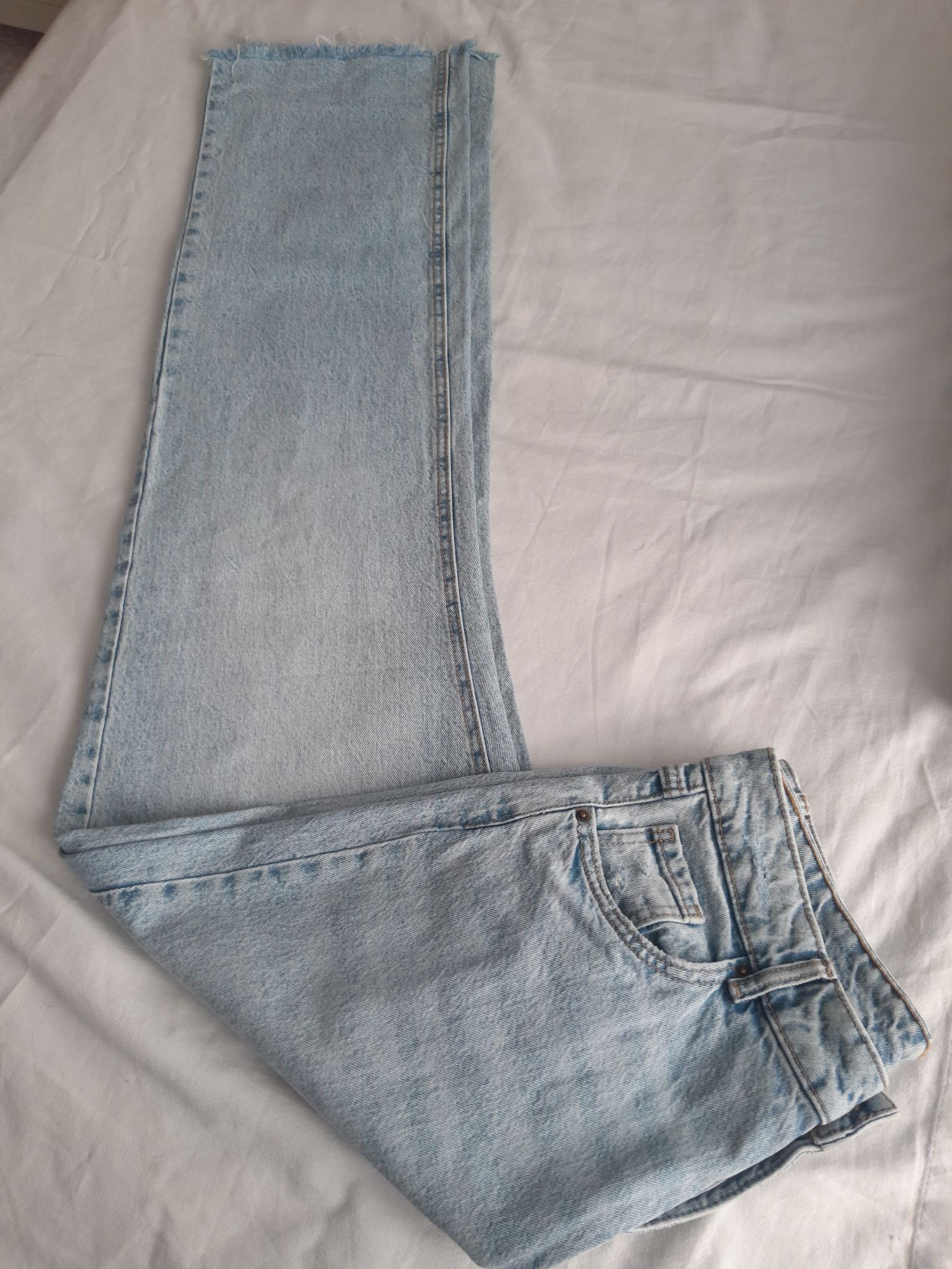 Yüksek Bel Straight Fit Jean Pantolon 40 — görsel 6/10