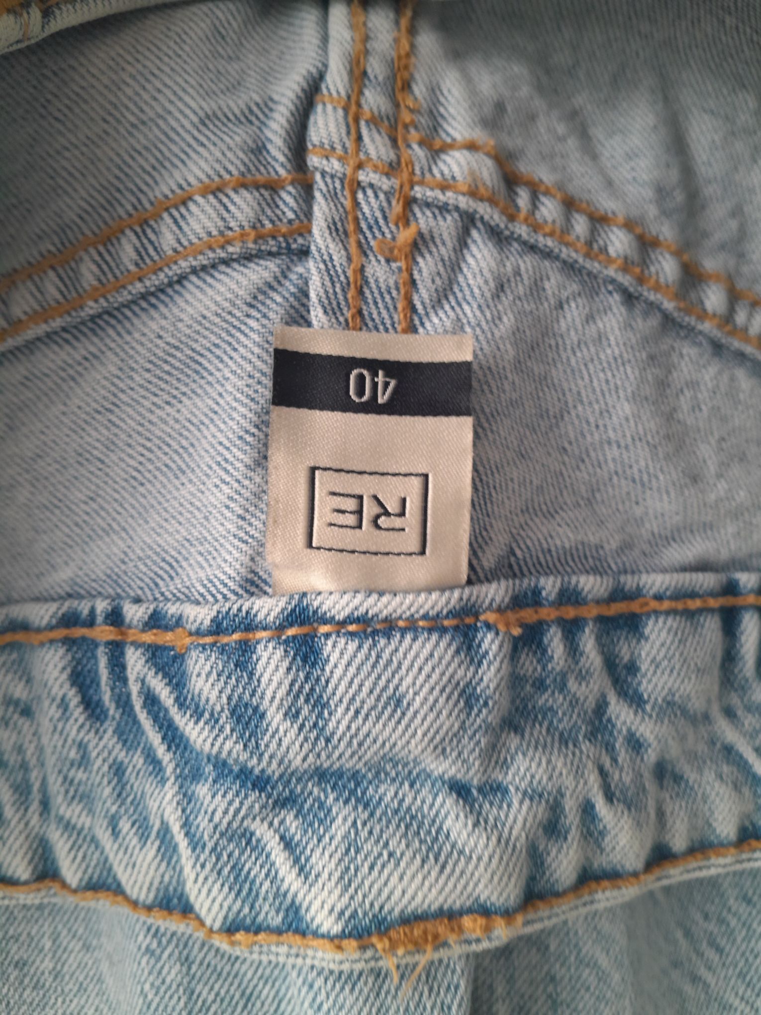 Yüksek Bel Straight Fit Jean Pantolon 40 — görsel 8/10