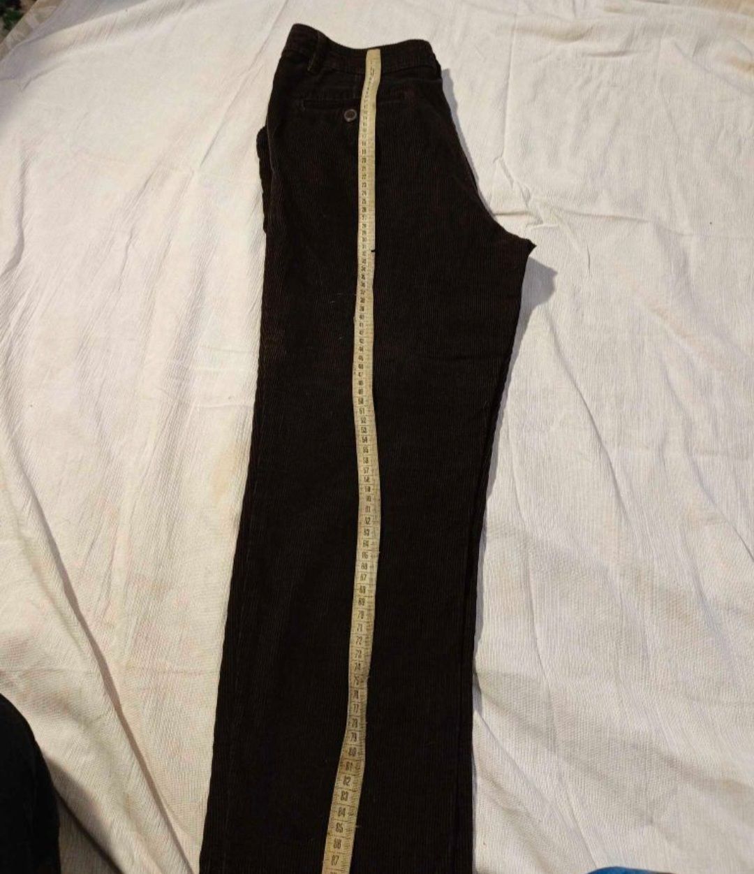 Kahverengi Kadife Dark Academia Pantolon — görsel 4/7