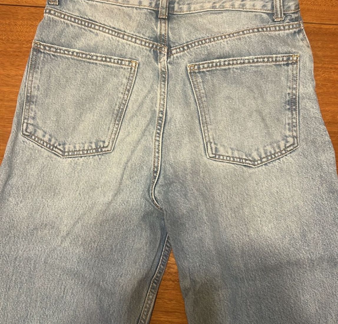 ZARA Mavi Bol Kesim Jean Pantolon — görsel 3/4