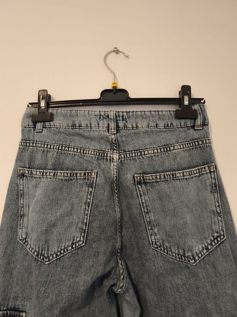 y2k Wide Leg Kargo Kot Pantolon — görsel 7/8