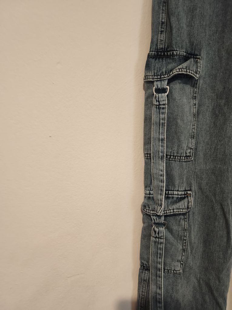 y2k Wide Leg Kargo Kot Pantolon — görsel 4/8
