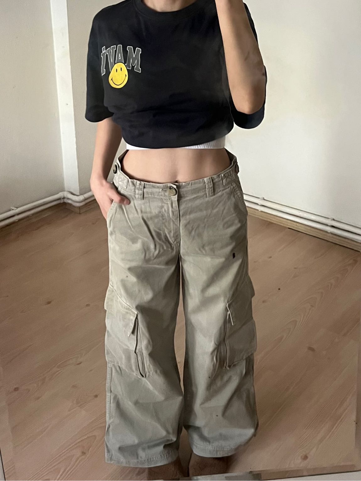 y2k vintage streetwear kargo jean — görsel 6/8