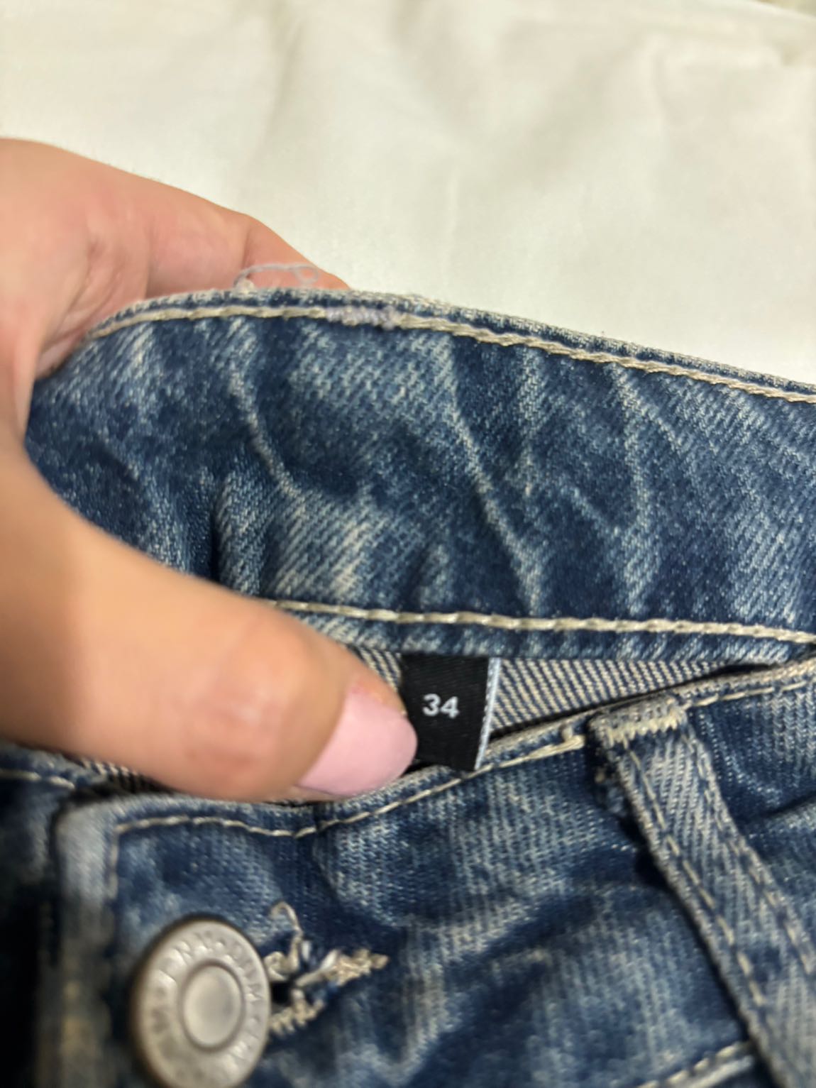 mavi denim Pantolon — görsel 3/3
