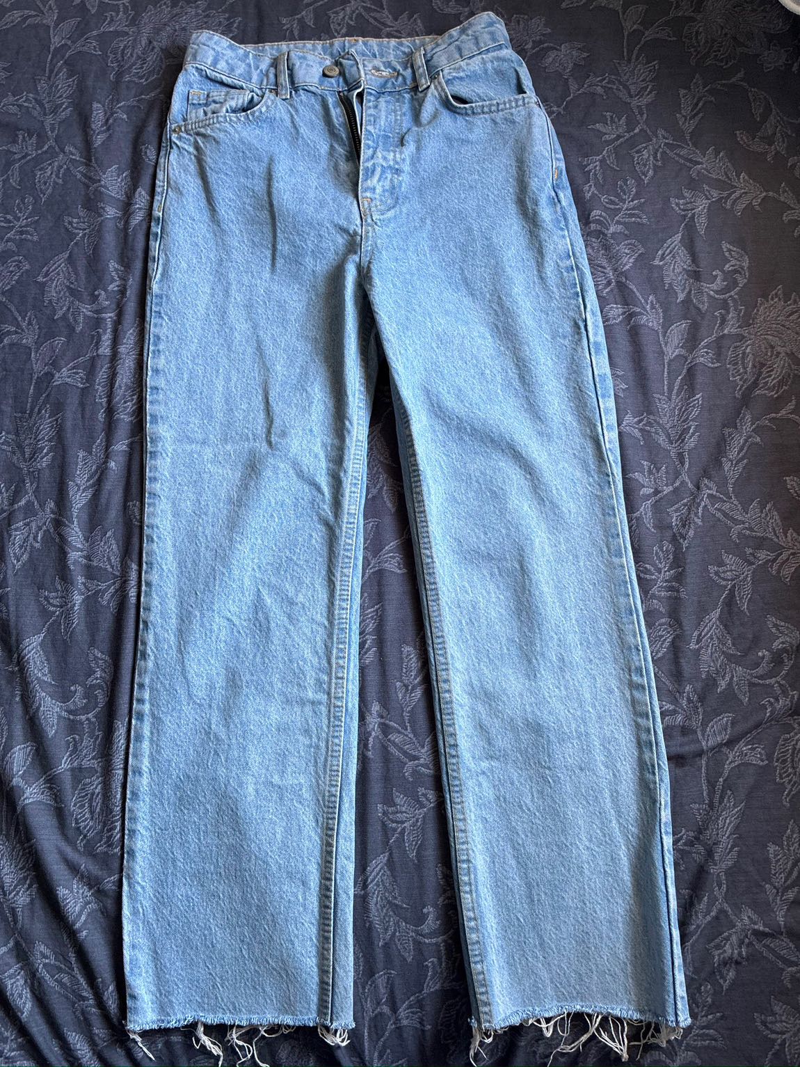 Yüksel bel jean straight jean kot — görsel 3/7