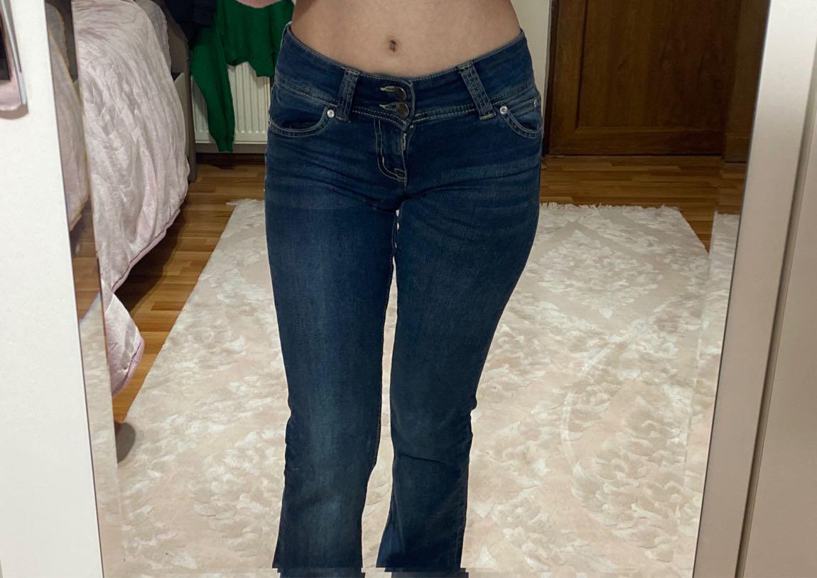 Bershka Düşük bel bootcut jean — görsel 8/9