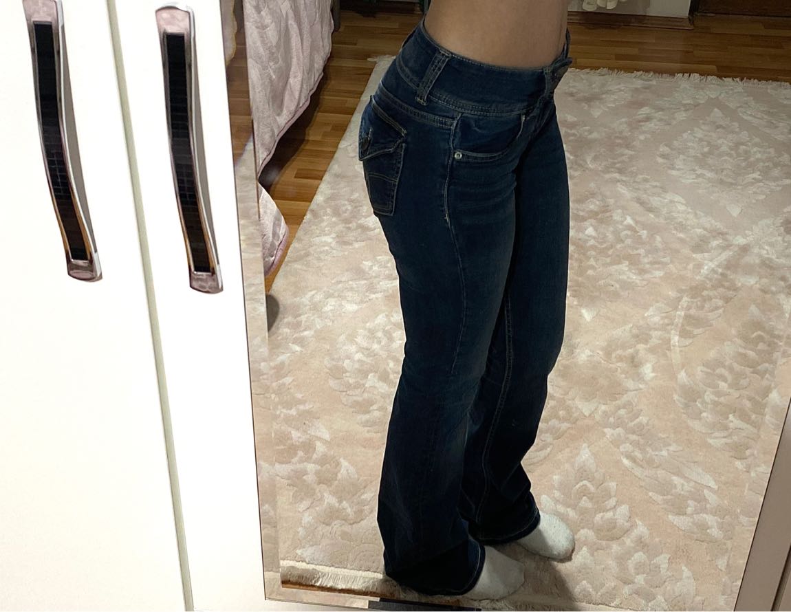 Bershka Düşük bel bootcut jean — görsel 6/9