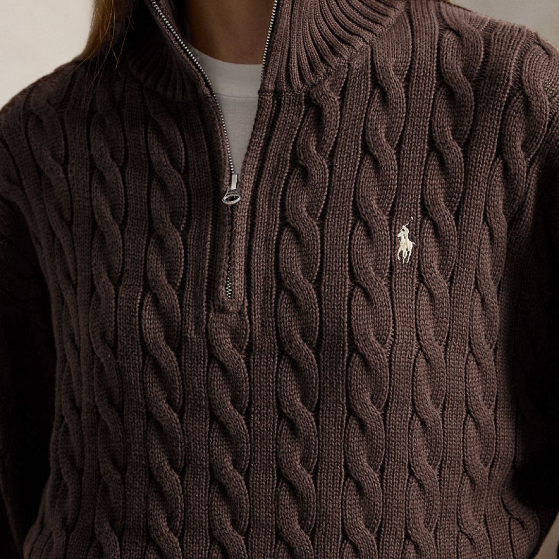 Ralph Lauren Orijinal Kahverengi Kazak — görsel 3/5