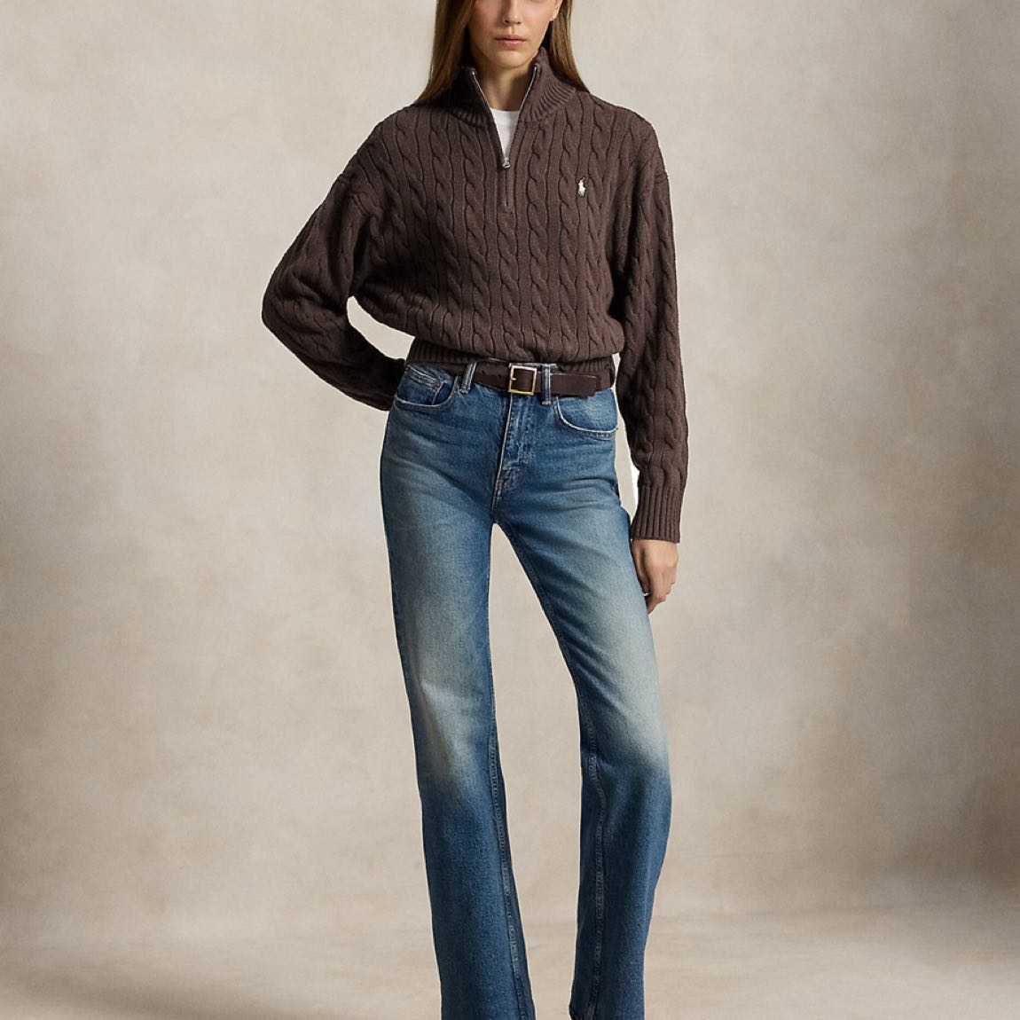 Ralph Lauren Orijinal Kahverengi Kazak — görsel 5/5