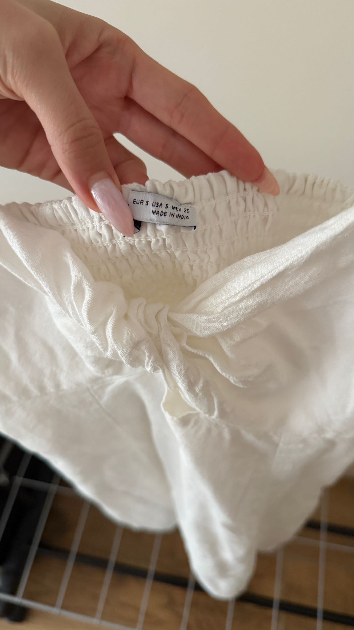 Bershka Beyaz Mini Elbise — görsel 7/7