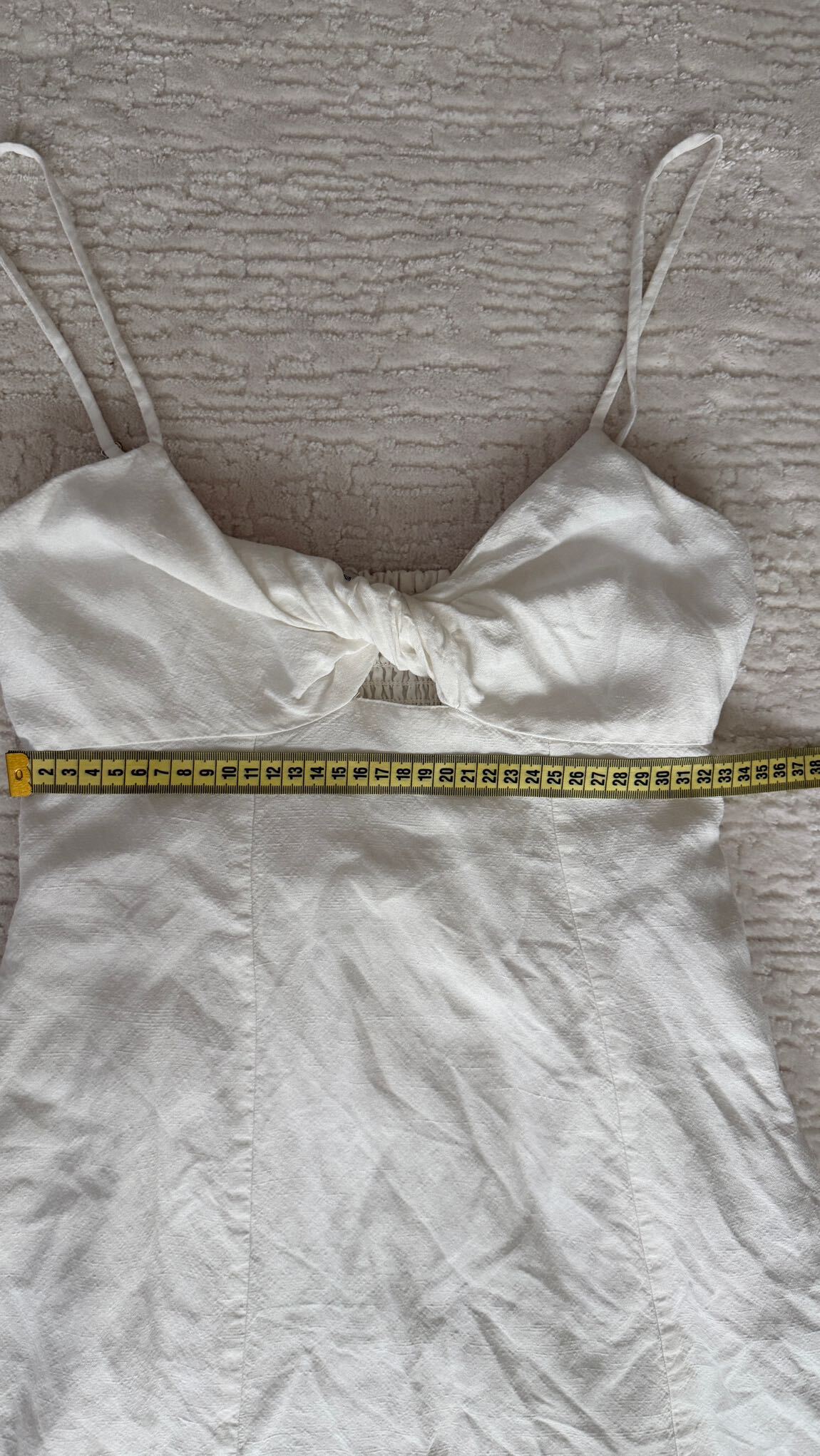 Bershka Beyaz Mini Elbise — görsel 3/7