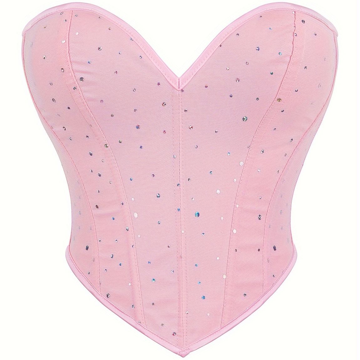 Pembe Payetli Büstiyer Korse — görsel 2/2
