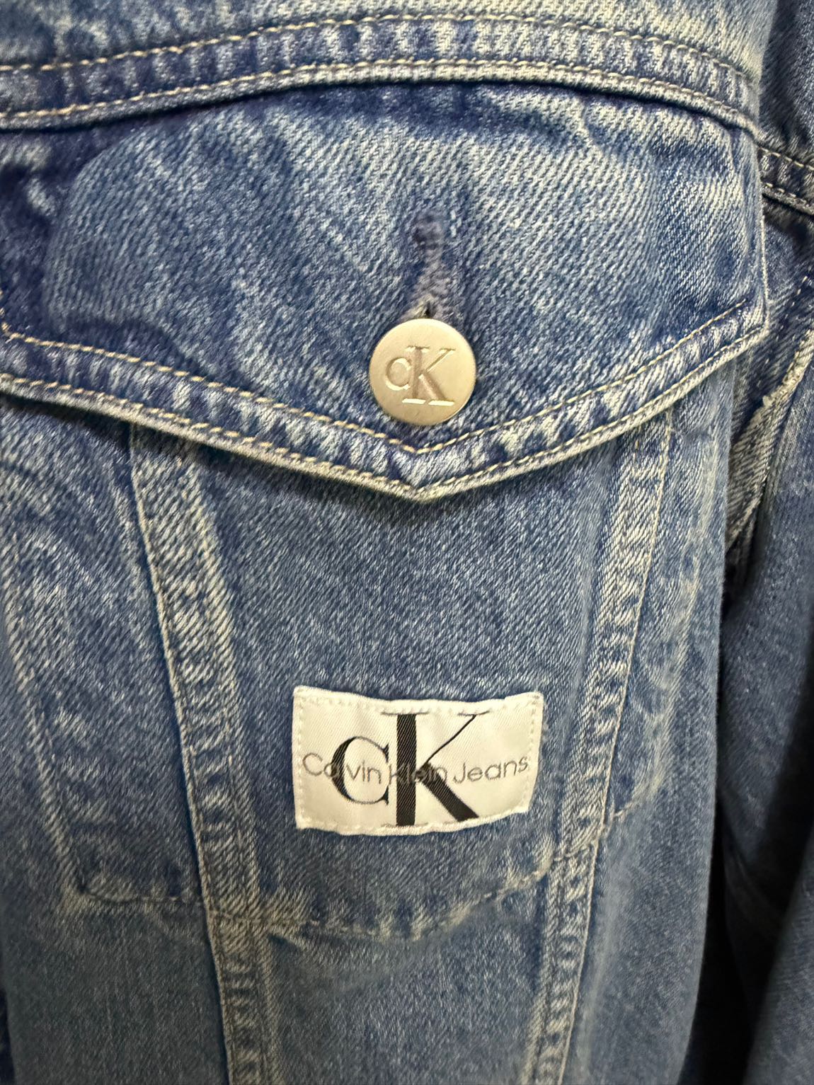 Calvin Klein Mavi Kot Ceket — görsel 3/5