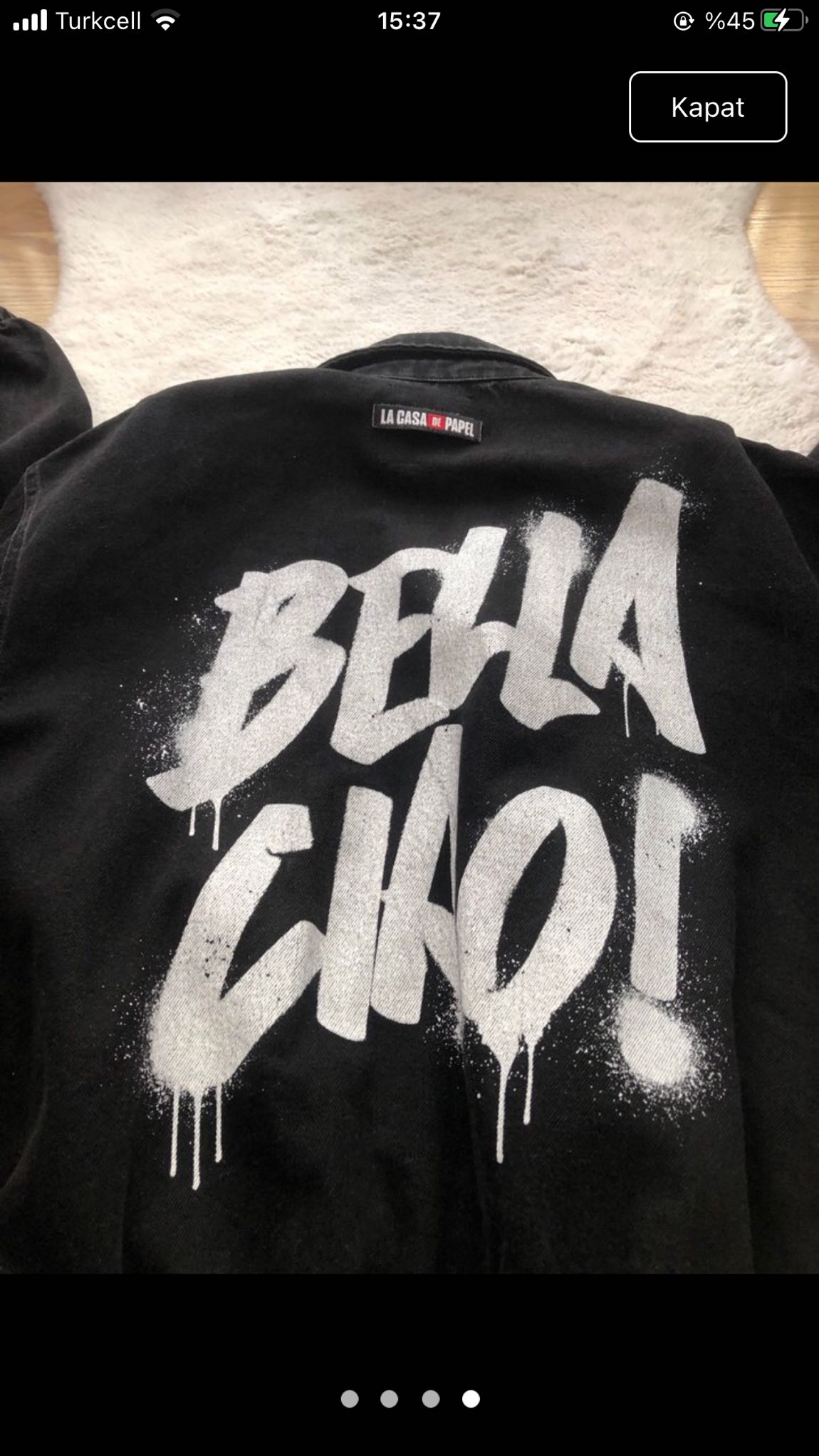 Pull & Bear Siyah Kot Ceket — görsel 4/4