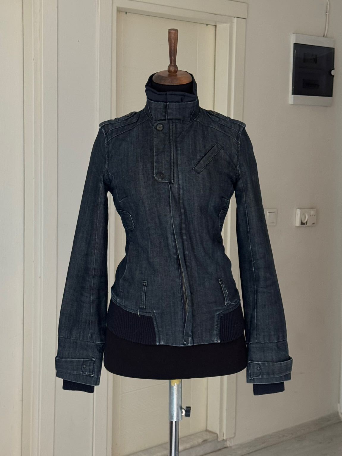 Y2k denim fitted ceket — görsel 4/4
