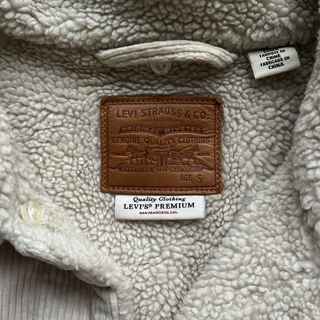 Levis Krem Sherpa Ceket — görsel 2/3