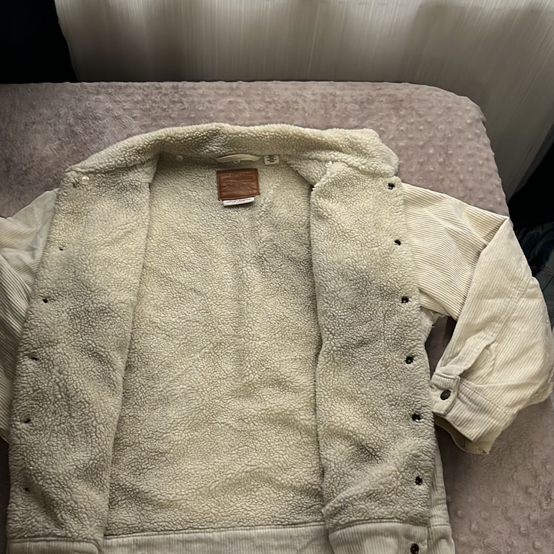Levis Krem Sherpa Ceket — görsel 3/3