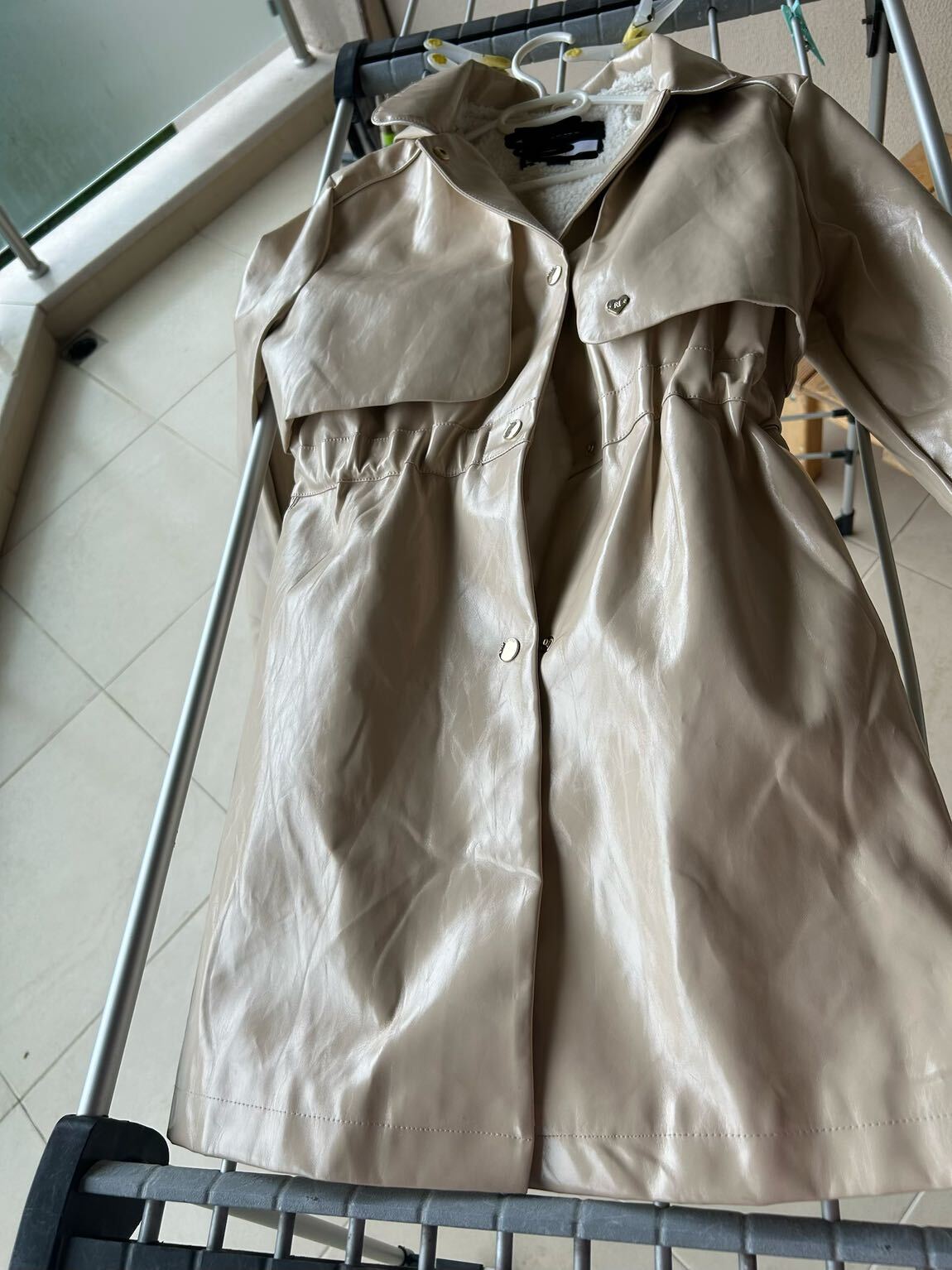 River Island Bej lü yağmurluk mont — görsel 4/8