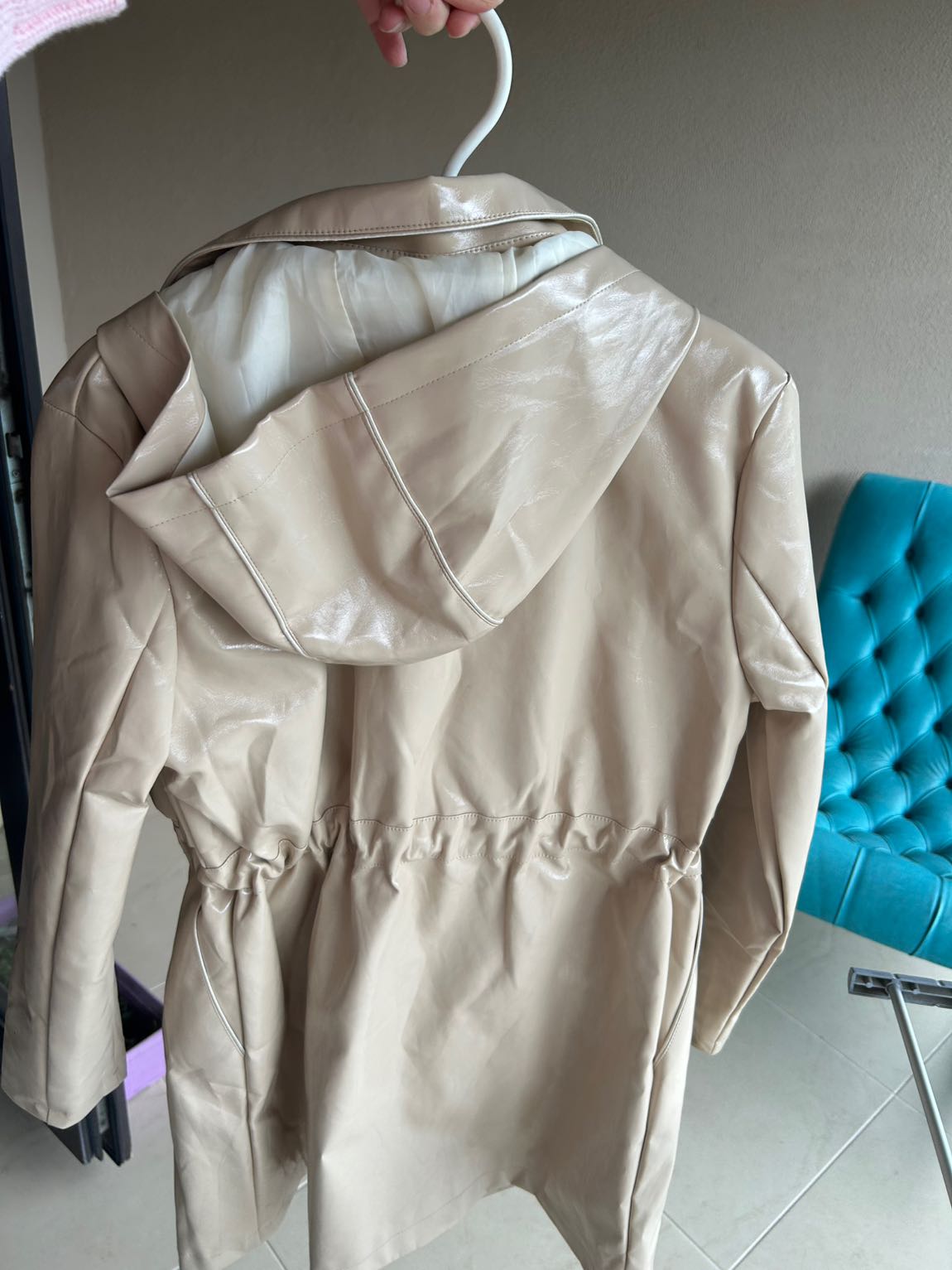 River Island Bej lü yağmurluk mont — görsel 3/8