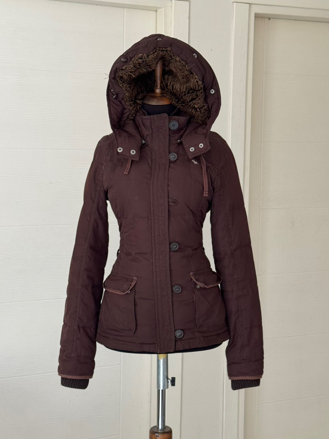 Abercrombie furr fitted kahve mont — görsel 15/16