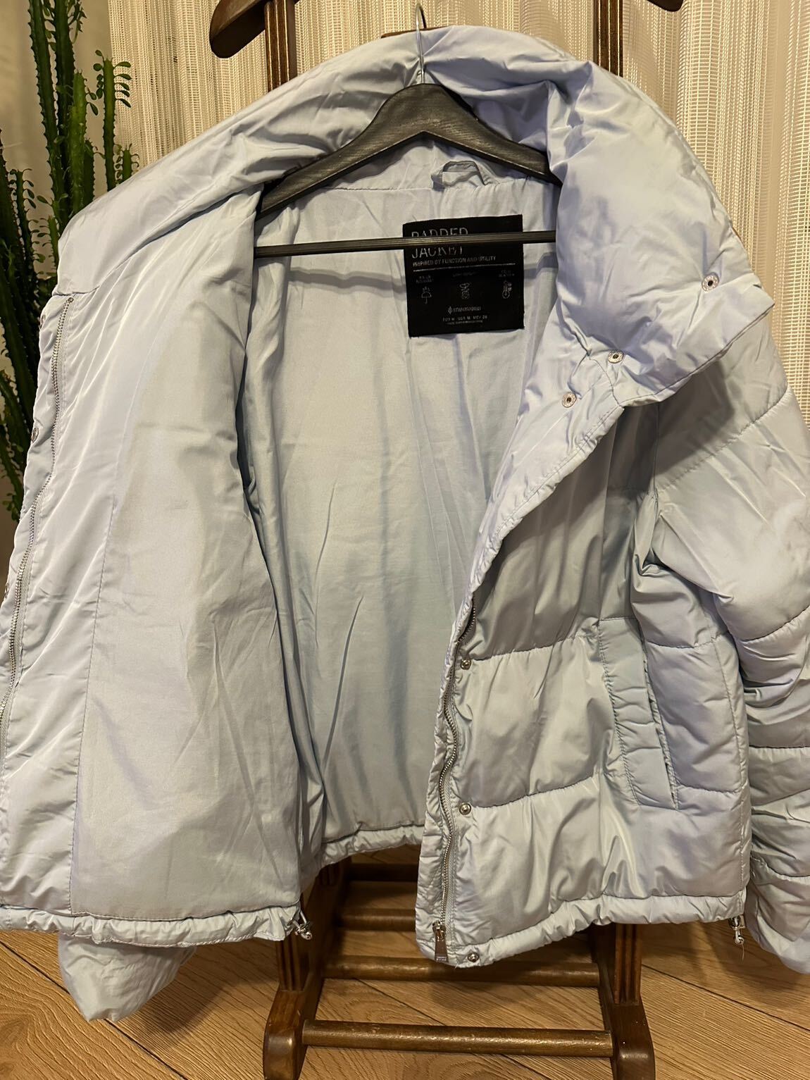 Stradivarius mavi Oversize Şişme mont — görsel 5/5